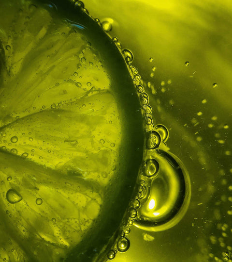 Abstract artwork in vivid green and yellow tones representing the future of colour in fashion