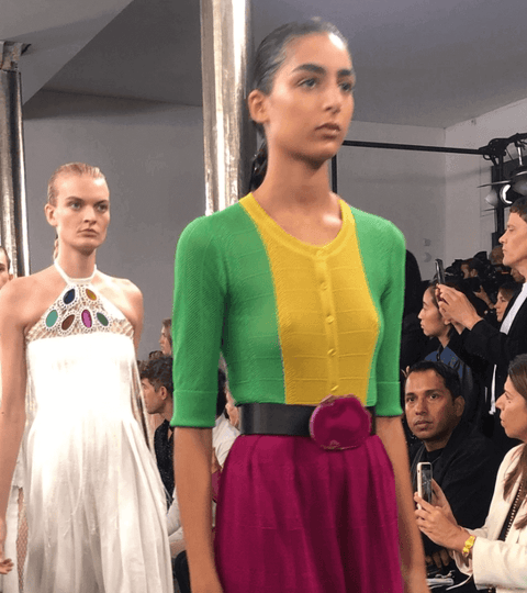 fashion industry carbon footprint and sustainable runway production