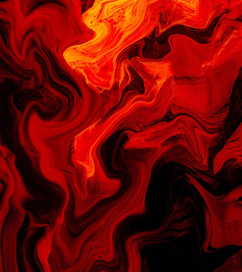 Vibrant red and orange abstract pattern symbolizing fashion colour trends aw22.
