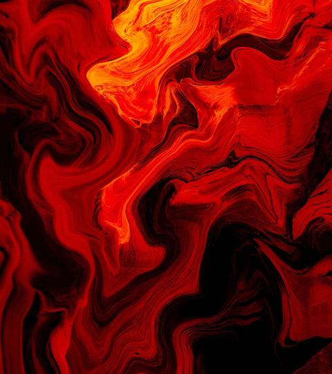 Vibrant red and orange abstract pattern symbolizing fashion colour trends aw22.