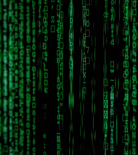 Digital data pattern representing digital tagging in fashion and garment traceability