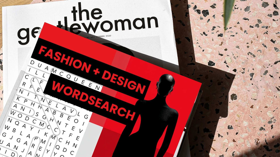 Fashion activity books displayed on a marble counter